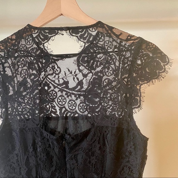 BB Dakota Formal Little Black Lace Dress 👗 - Picture 5 of 7